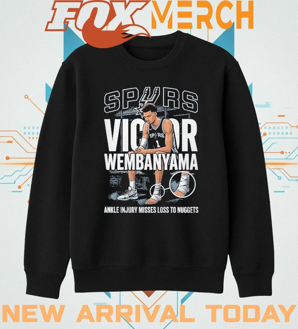 Spurs’ Victor Wembanyama misses loss to Nuggets t-shirt
