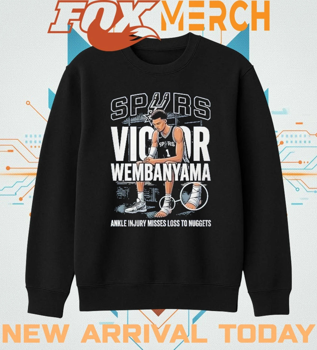Spurs’ Victor Wembanyama misses loss to Nuggets t-shirt