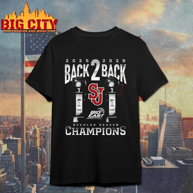 St John’s Red Storm Men 2026 Big East Tournament Champions T-Shirt