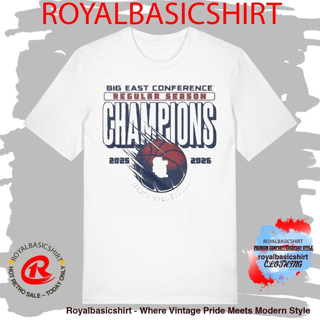 St John’s Red Storm Men’s Basketball 2026 Big East Regular Season Champions Locker Room T-Shirt
