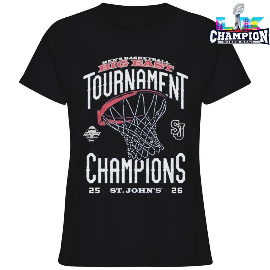 St John’s Red Storm Men’s Basketball 2026 Big East Tournament Champions Locker Room Shirt