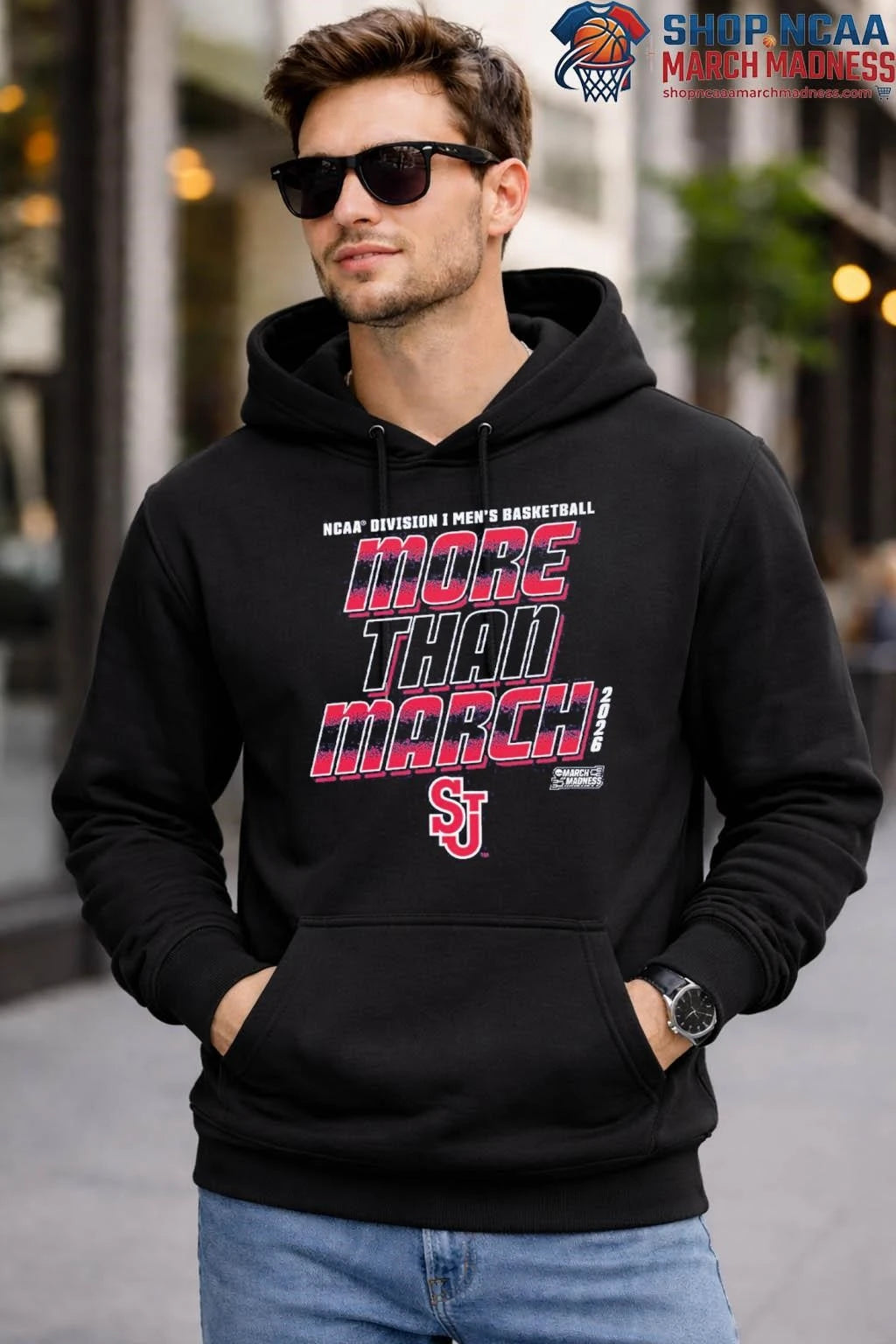 St John’s Red Storm Men’s Basketball NCAA Division I March Madness 2026 More Than March T-Shirt St John’s Red Storm
