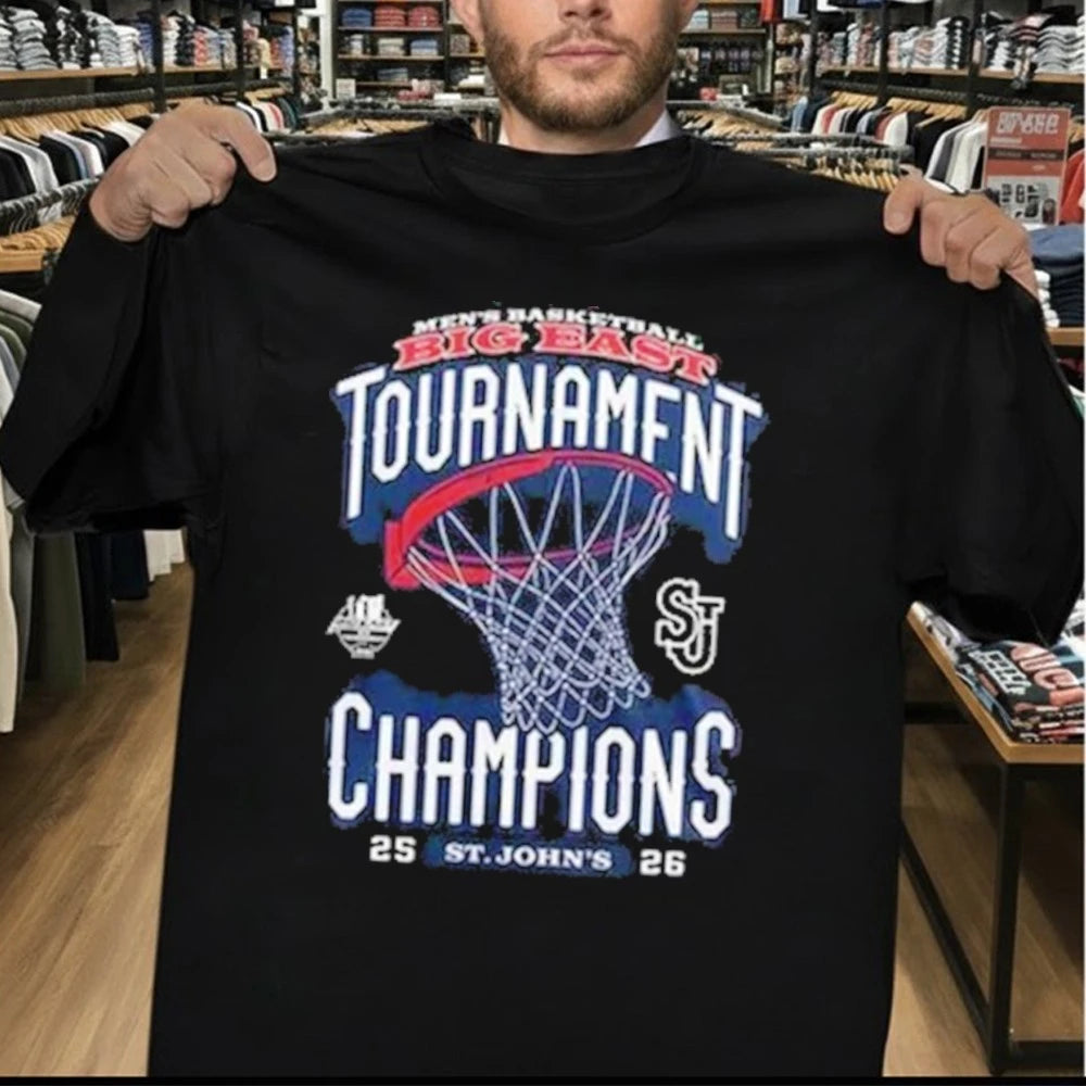 St John’s Red Storm University Men’s Basketball 2026 Big East Champions Shirt
