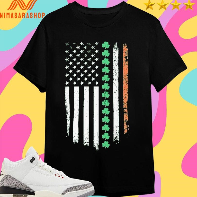 St Patrick’s Day American Flag Style Shirts