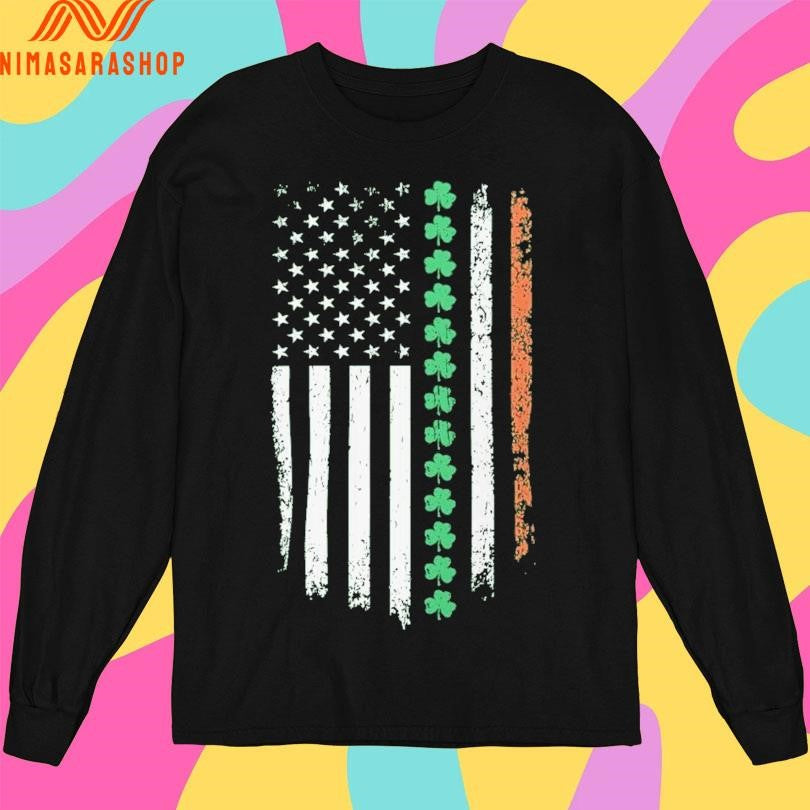 St Patrick’s Day American Flag Style Shirts
