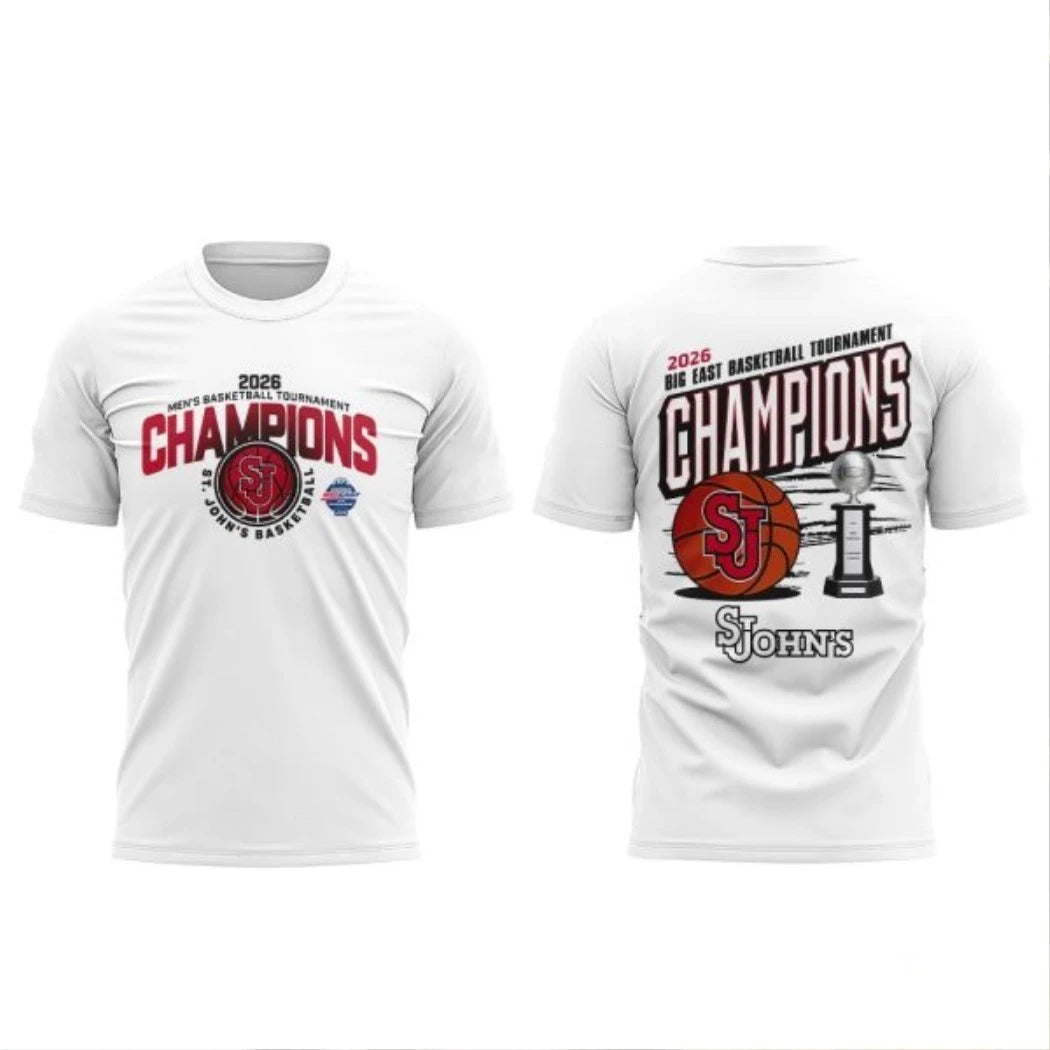 St. John’s Basketball 2026 BIG EAST Conference Men’s Basketball Tournament Champions T-Shirt, Hoodie