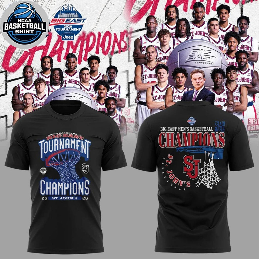St. John’s Basketball 2026 Big East Champions Hoodie T-Shirt