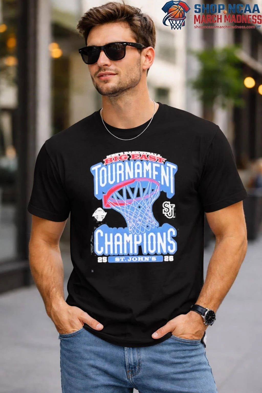 St. John’s Red Storm 2026 Big East Champions Locker Room T-Shirt