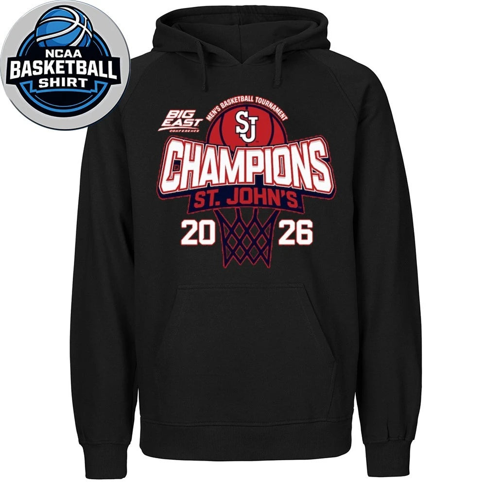 St. John’s Red Storm 2026 Big East Men’s Basketball Tournament Champions Shirt