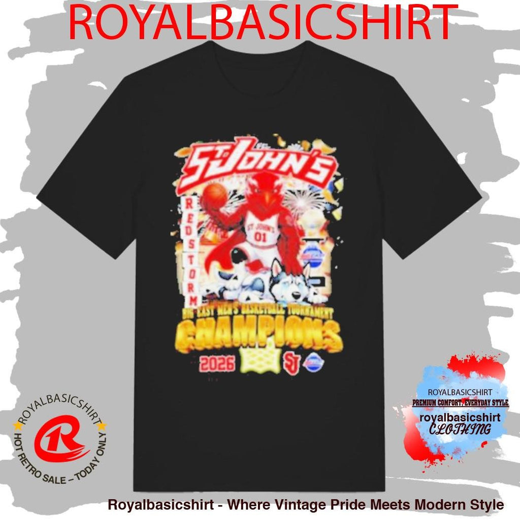 St. John’s Red Storm 2026 Big East Men’s Basketball Tournament Champions Shirt