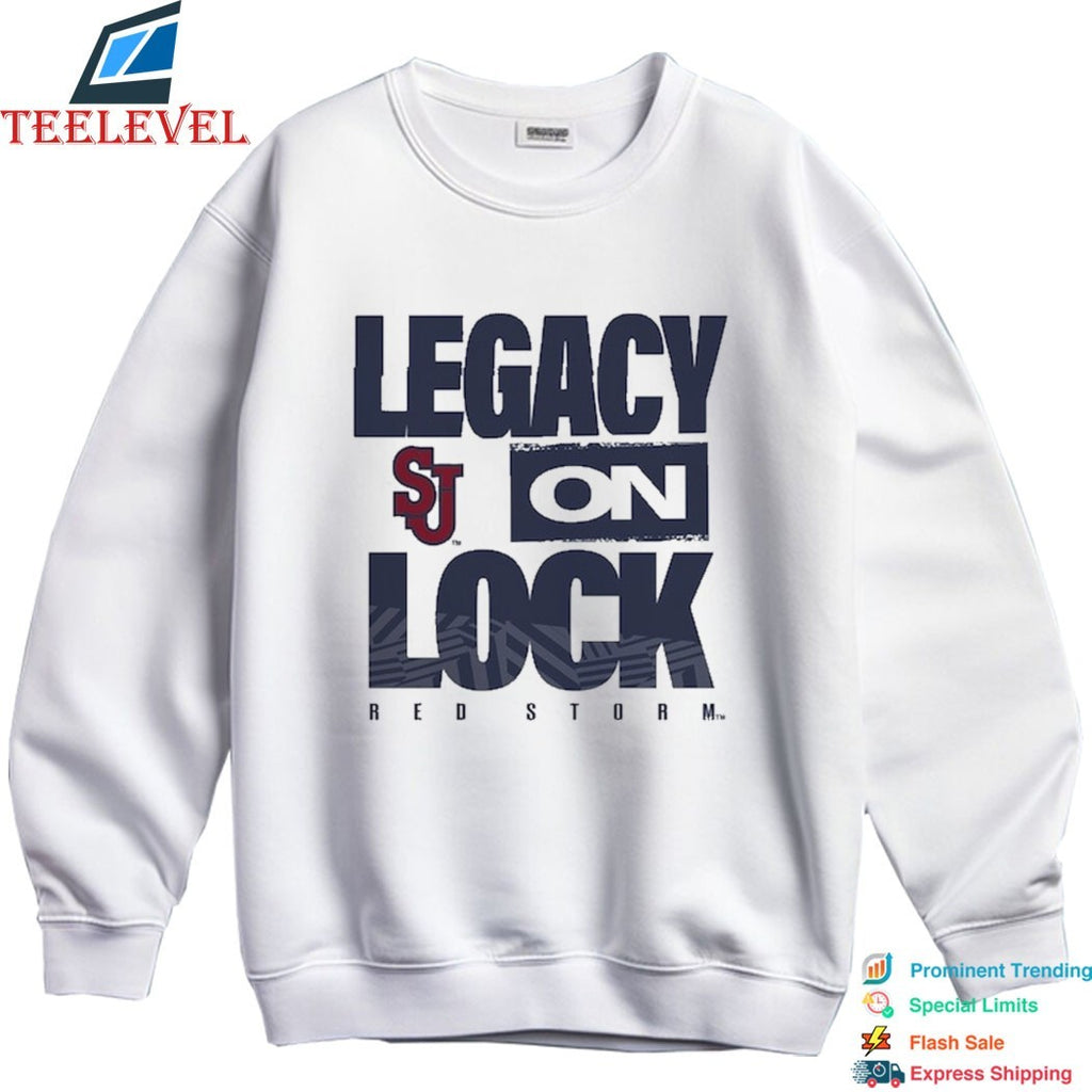 St. John’s Red Storm Legacy On Lock T-shirts