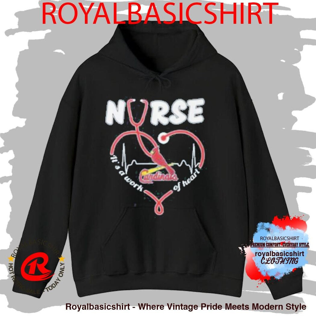 St. Louis Cardinals Nurse It’s A Work Of Heart Stethoscope Shirt