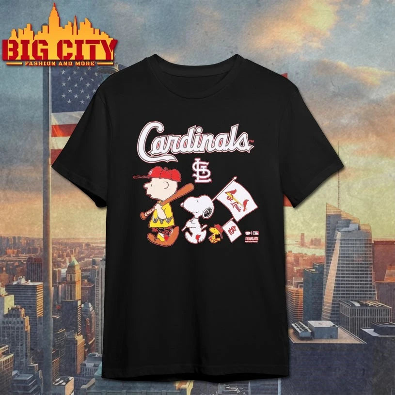 St. Louis Cardinals Toddler Peanuts Flag shirt
