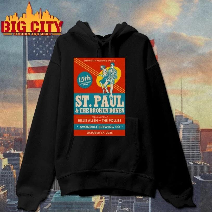St. Paul And The Broken Bones Avondale Brewing Company in Birmingham AL October 17 2025 Poster shirt