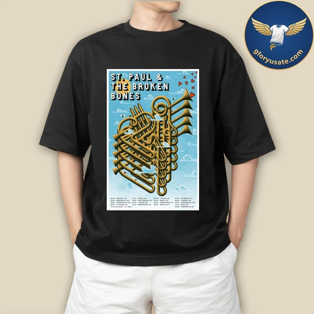 St. Paul &amp; The Broken Bones Tour 2026 Poster Shirt