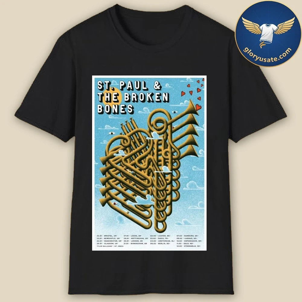St. Paul &amp; The Broken Bones Tour 2026 Poster Shirt