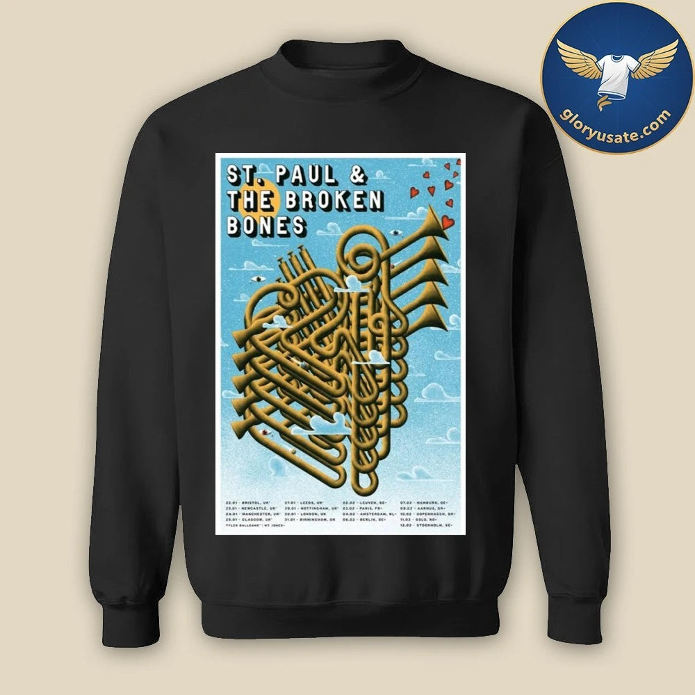 St. Paul &amp; The Broken Bones Tour 2026 Poster Shirt