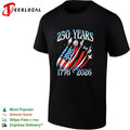 Star Wars Millennium Falcon 250 Years 1776 2026 American Flag Independence Day shirt