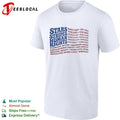 Stars Stripes Human Rights Women LGBTQ Trans Voting Reproductive Workers Shirt