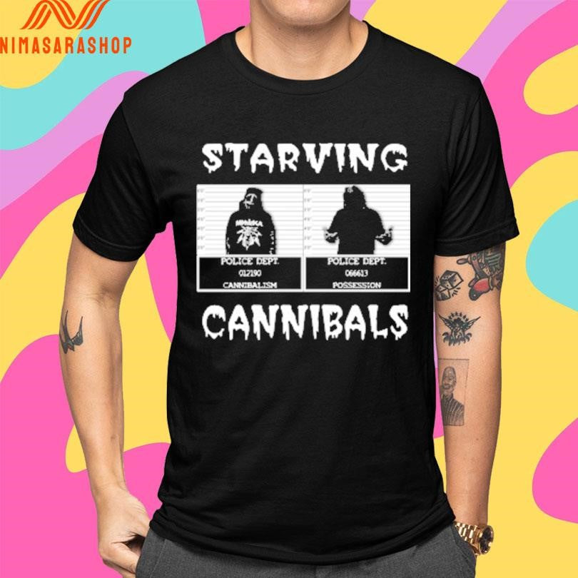 Starving Cannibal Criminals Mugshot Shirts