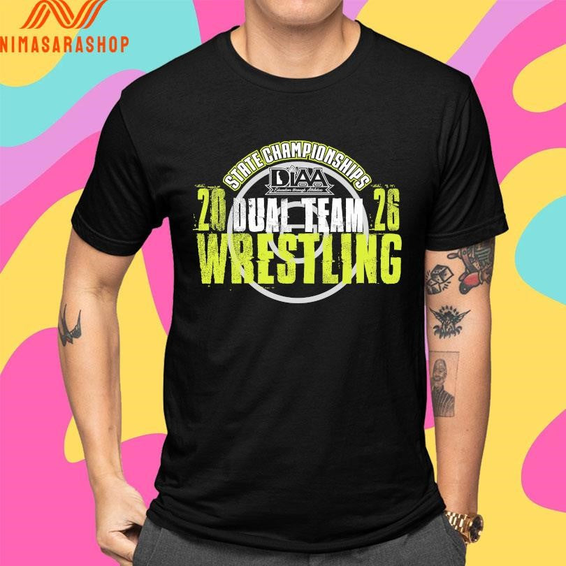 State Championships 2026 DIAA Dual Team Wrestling Shirts
