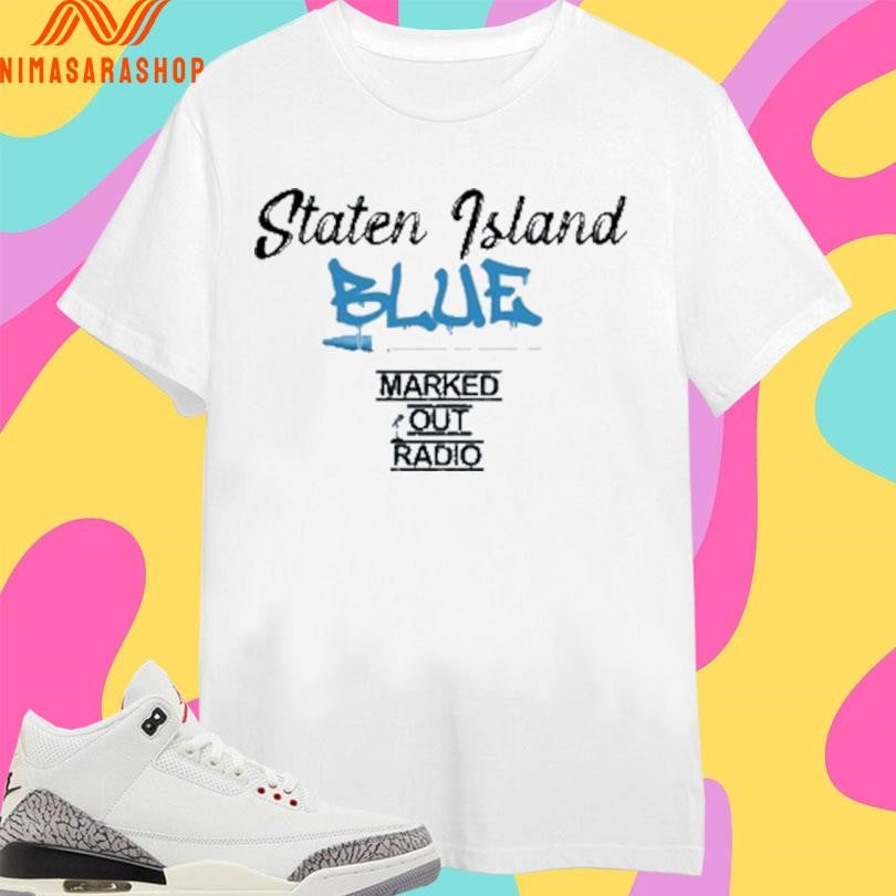 Staten Island Blue Marked Out Radio Shirts