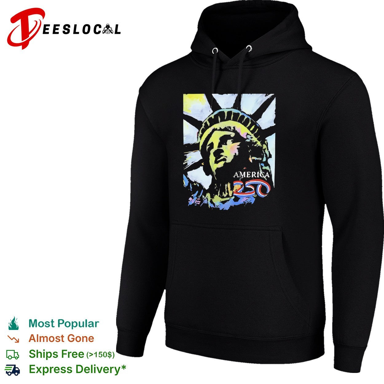 Statue of Liberty America 250 patriotic national monument celebration art shirt
