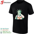 Statue of Liberty as New York Knicks player number 11 smoking gesture graphic shirt