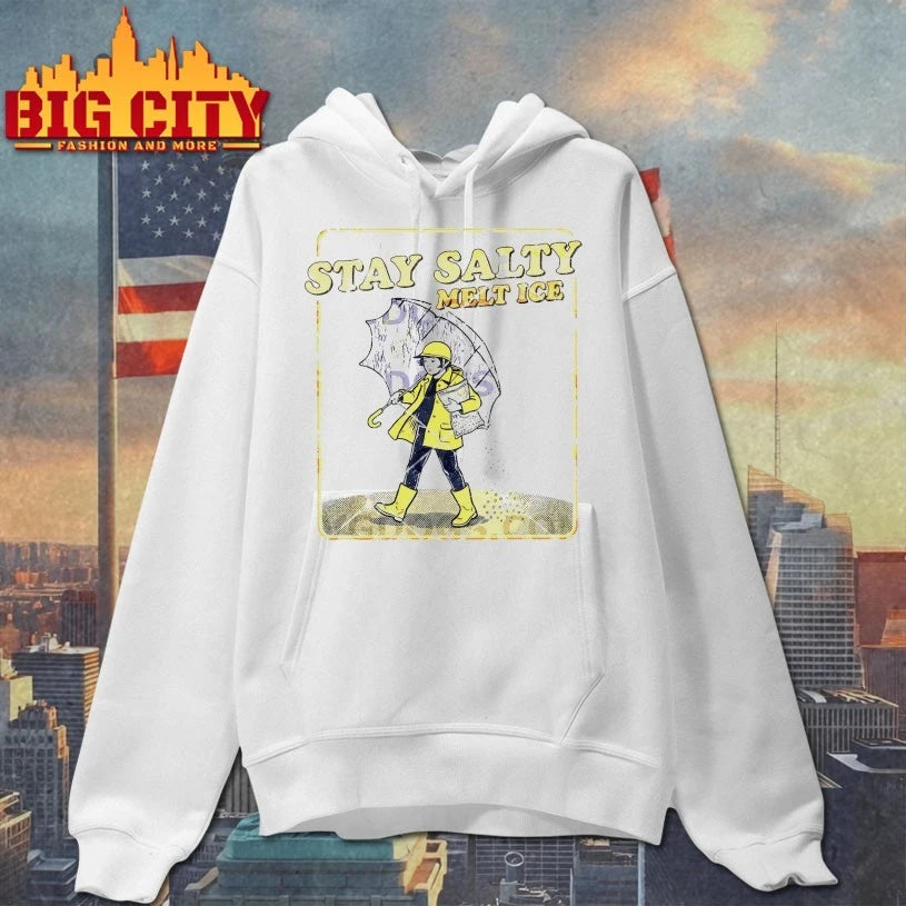 Stay Salty Melt Ice Vintage Rain Girl T-shirt
