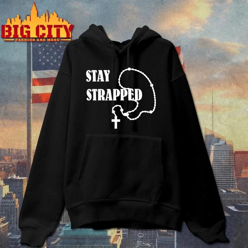 Stay Strapped Cross Necklace Shirt