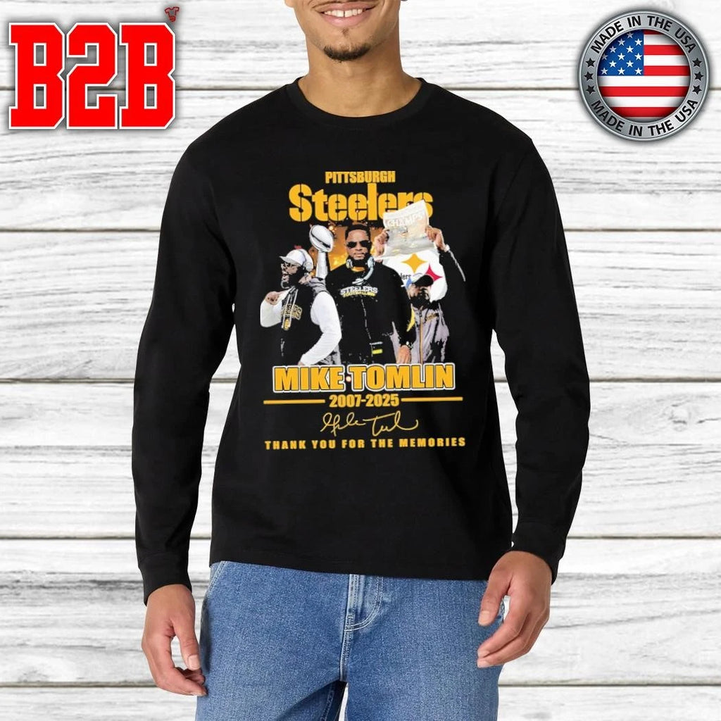 Steelers Mike Tomlin 2007-2025 Thank You For The Memories Shirt