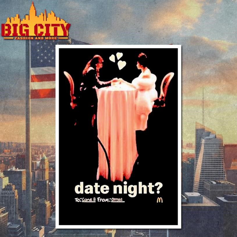 Stefon Diggs And Cardi B Offset Date Night Mcdonald’s Shirt