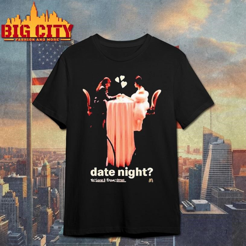 Stefon Diggs And Cardi B Offset Date Night Mcdonald’s Shirt