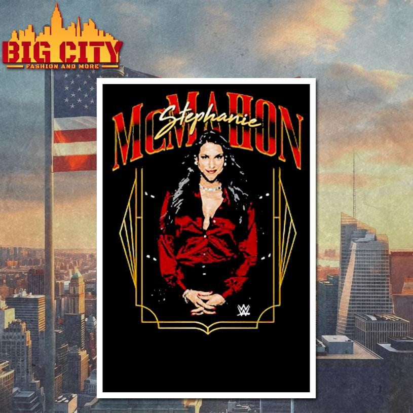 Stephanie McMahon Pose WHT Shirt