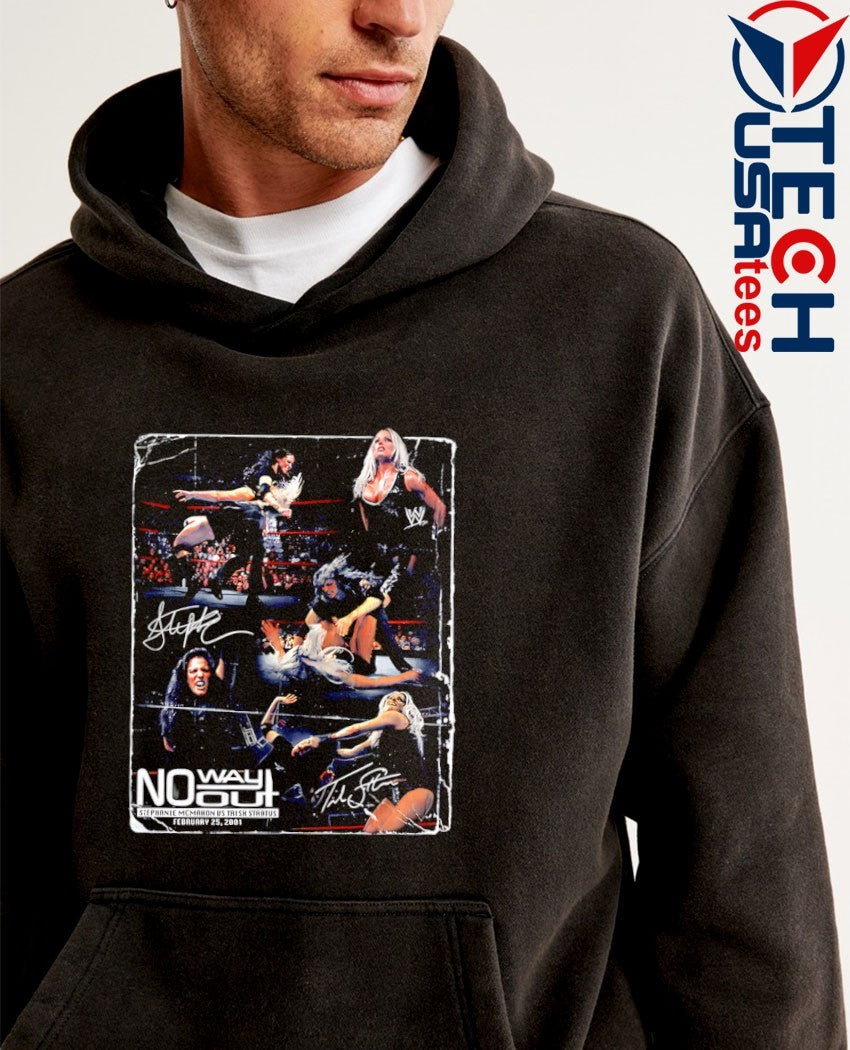 Stephanie McMahon vs Trish Stratus no way out 25th anniversary shirt