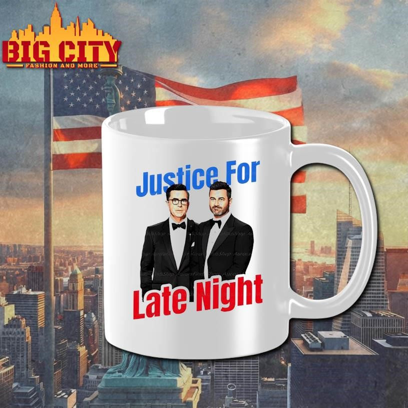 Stephen Colbert Jimmy Kimmel Justice For Late Night ladies Shirt