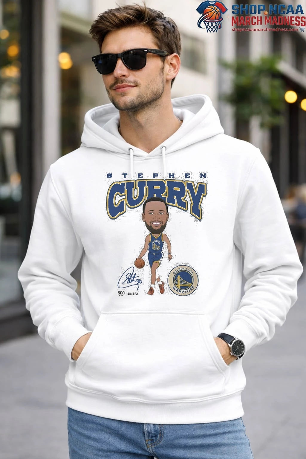 Stephen Curry Golden State Warriors Signature Hardwood Comic T-Shirt