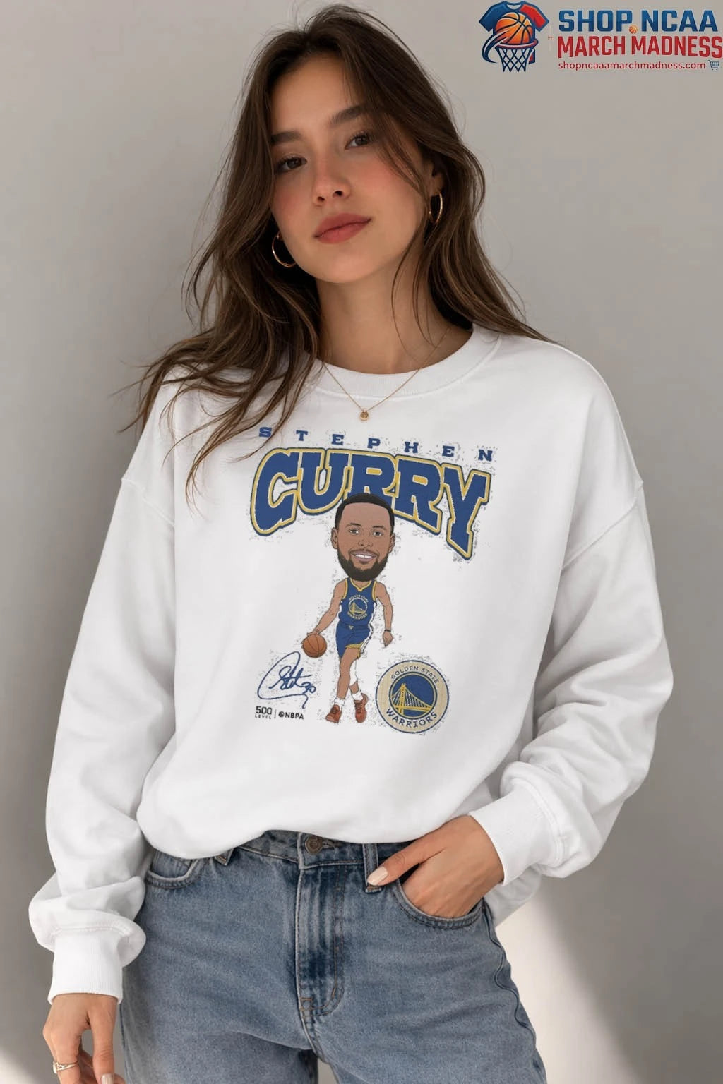 Stephen Curry Golden State Warriors Signature Hardwood Comic T-Shirt