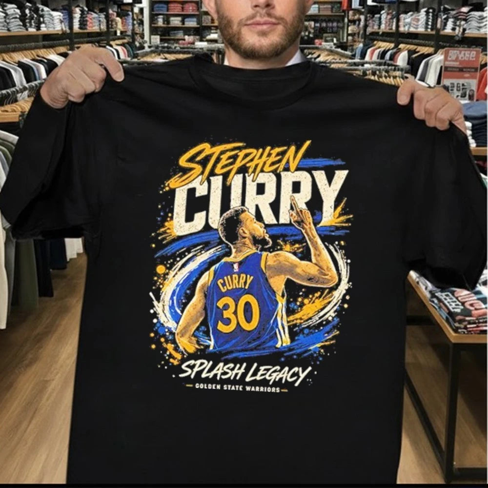Stephen Curry Splash Legacy Curry 30 Warriors Basketball Graphic Shirt