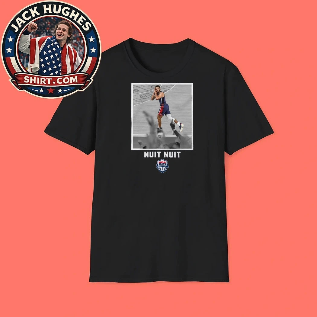 Stephen Curry USA Basketball Stadium Essentials Unisex Gold Medal Moments Night Night T-Shirt