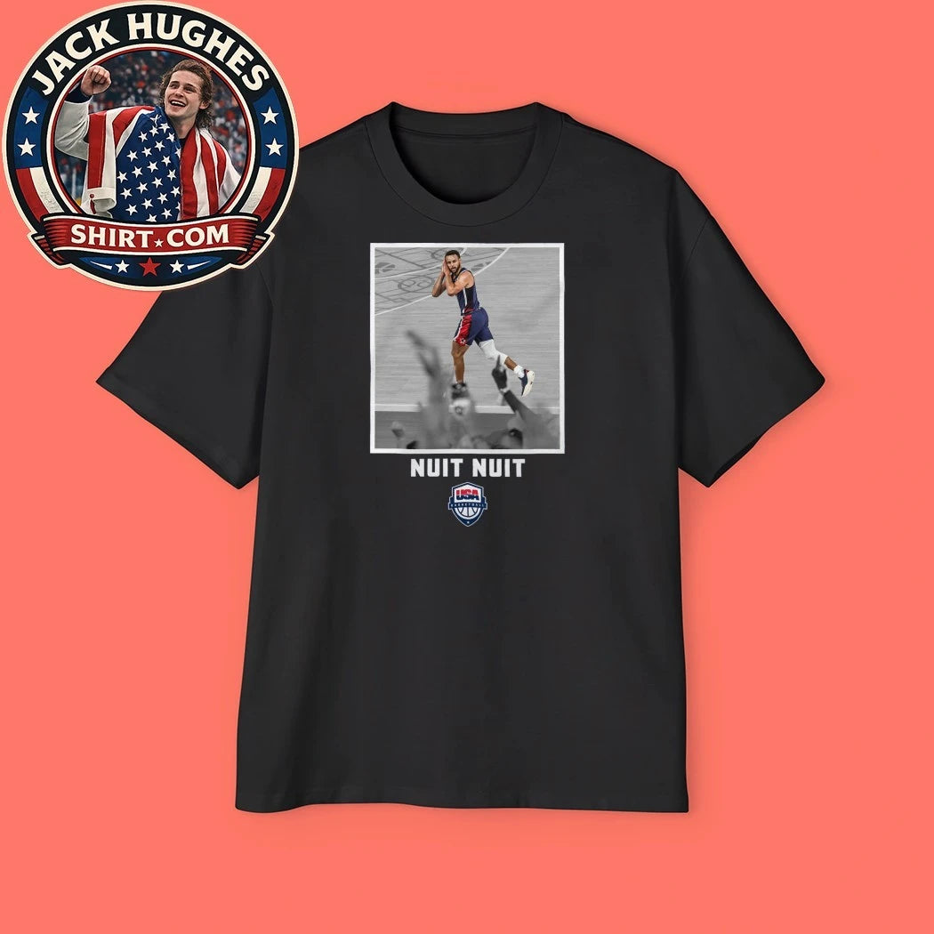 Stephen Curry USA Basketball Stadium Essentials Unisex Gold Medal Moments Night Night T-Shirt