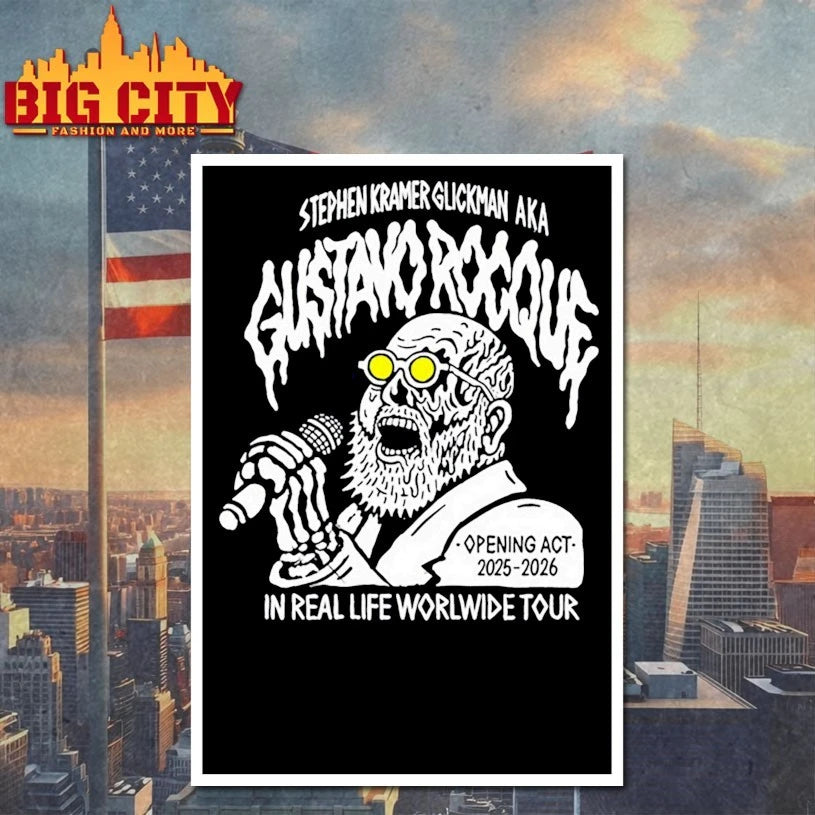 Stephen Kramer Glickman Gustavo Rocque In Real Life Worldwide Tour shirt