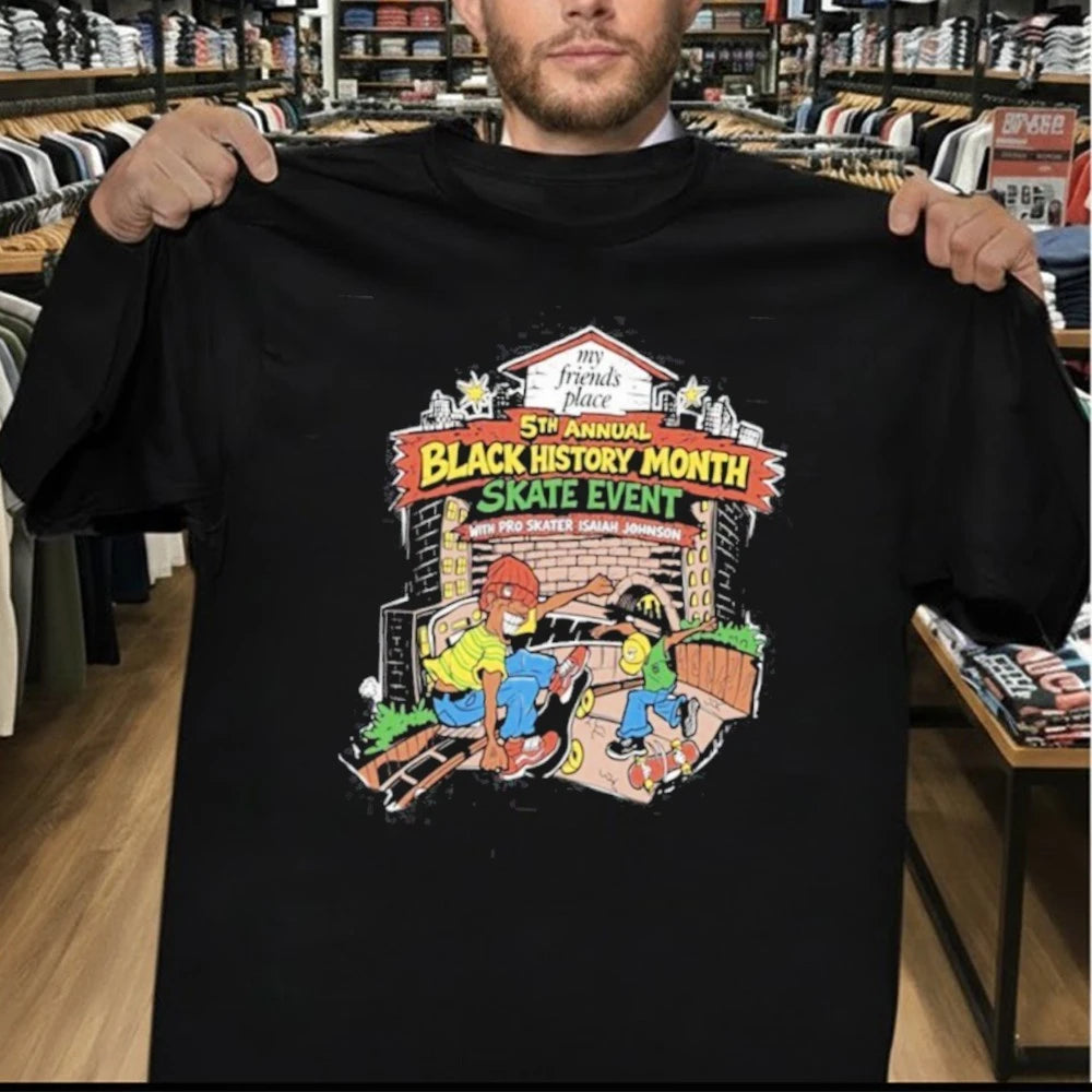 Steve Van Doren Black History Month Skate Event Tour Shirt