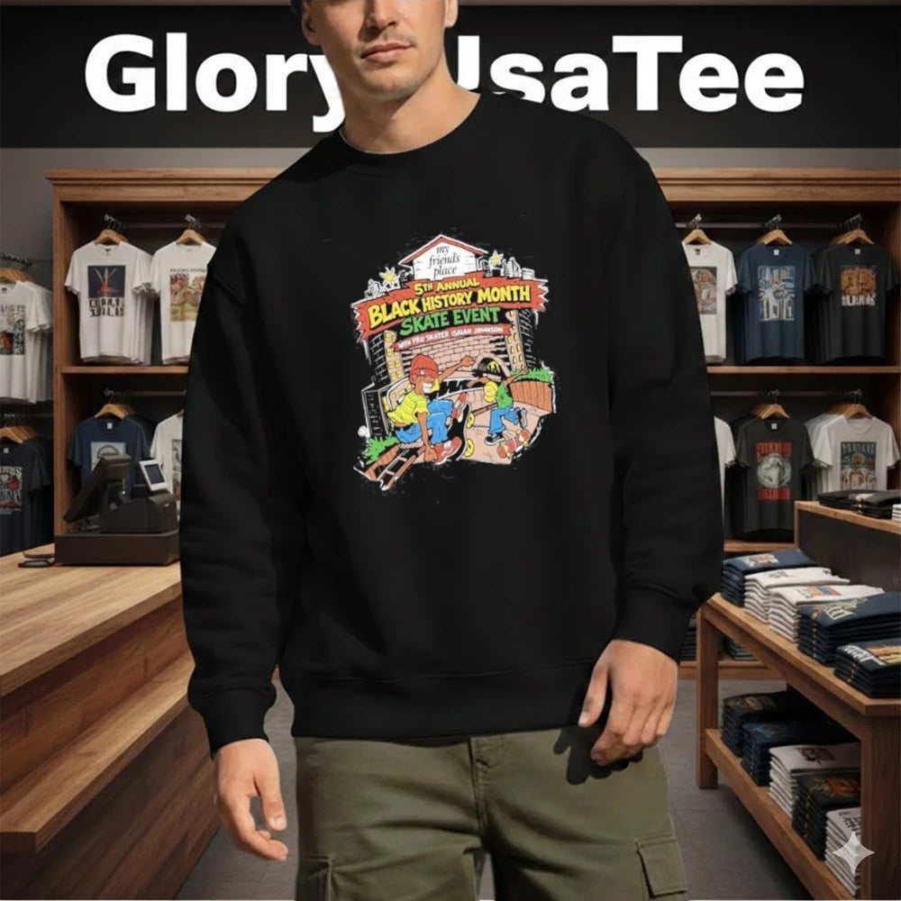 Steve Van Doren Black History Month Skate Event Tour Shirt