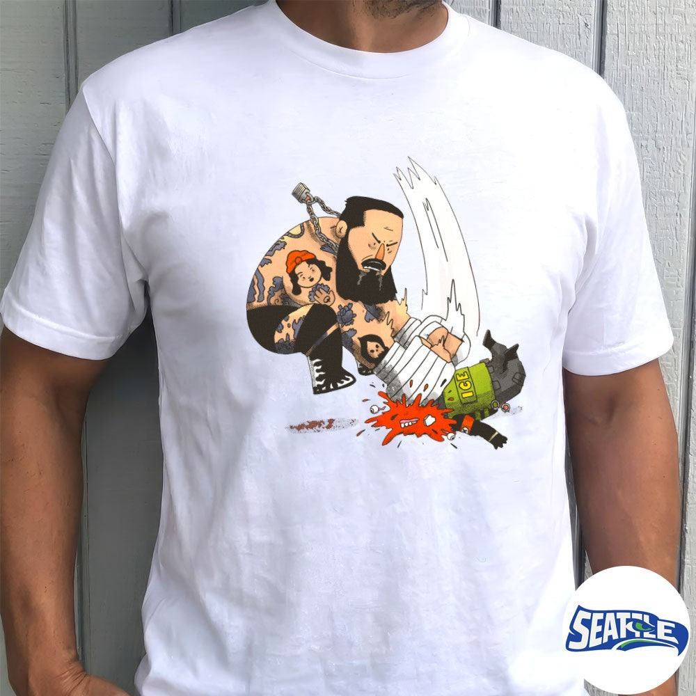 Stevie Tattooer AEW Wrestler Brody King Fuck ICE shirt