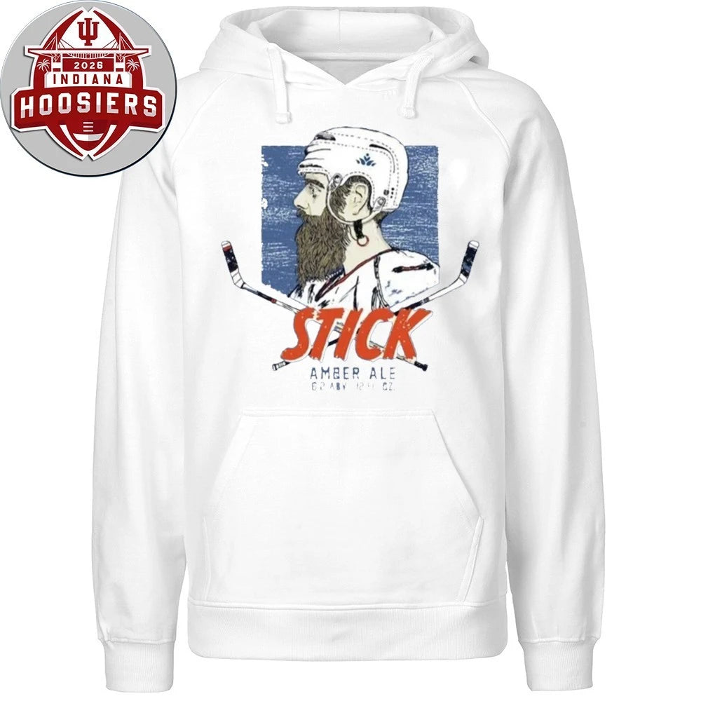 Stick Amber Ale Columbus Blue Jackets Atkinson wears Savard Shirt
