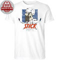 Stick Amber Ale Columbus Blue Jackets Atkinson wears Savard Shirt