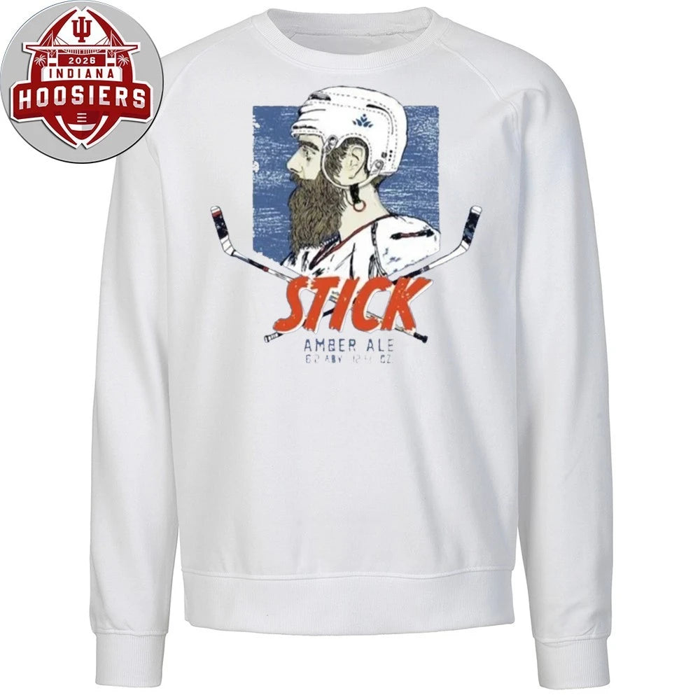 Stick Amber Ale Columbus Blue Jackets Atkinson wears Savard Shirt