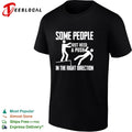 Stick figure dark humor ledge fall some people just need a push in the right direction shirt