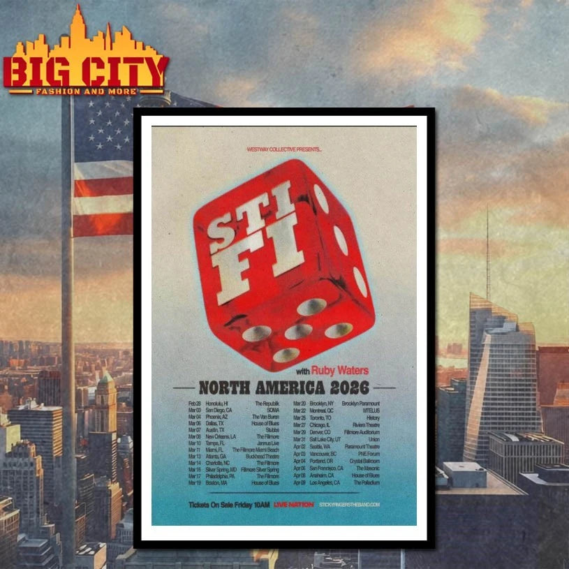 Sticky Fingers Fall Tour 2026 Poster Shirt